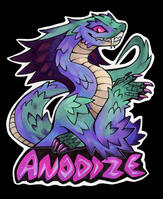 Marker half body badge of Anodize, a Cobra